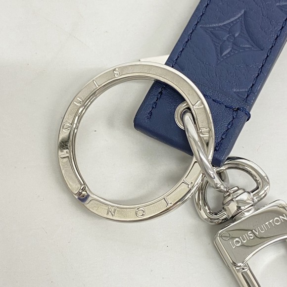 Louis Vuitton Keychain Monogram Shadow Dragonne M01945 Navy Men's - Picture 4 of 5